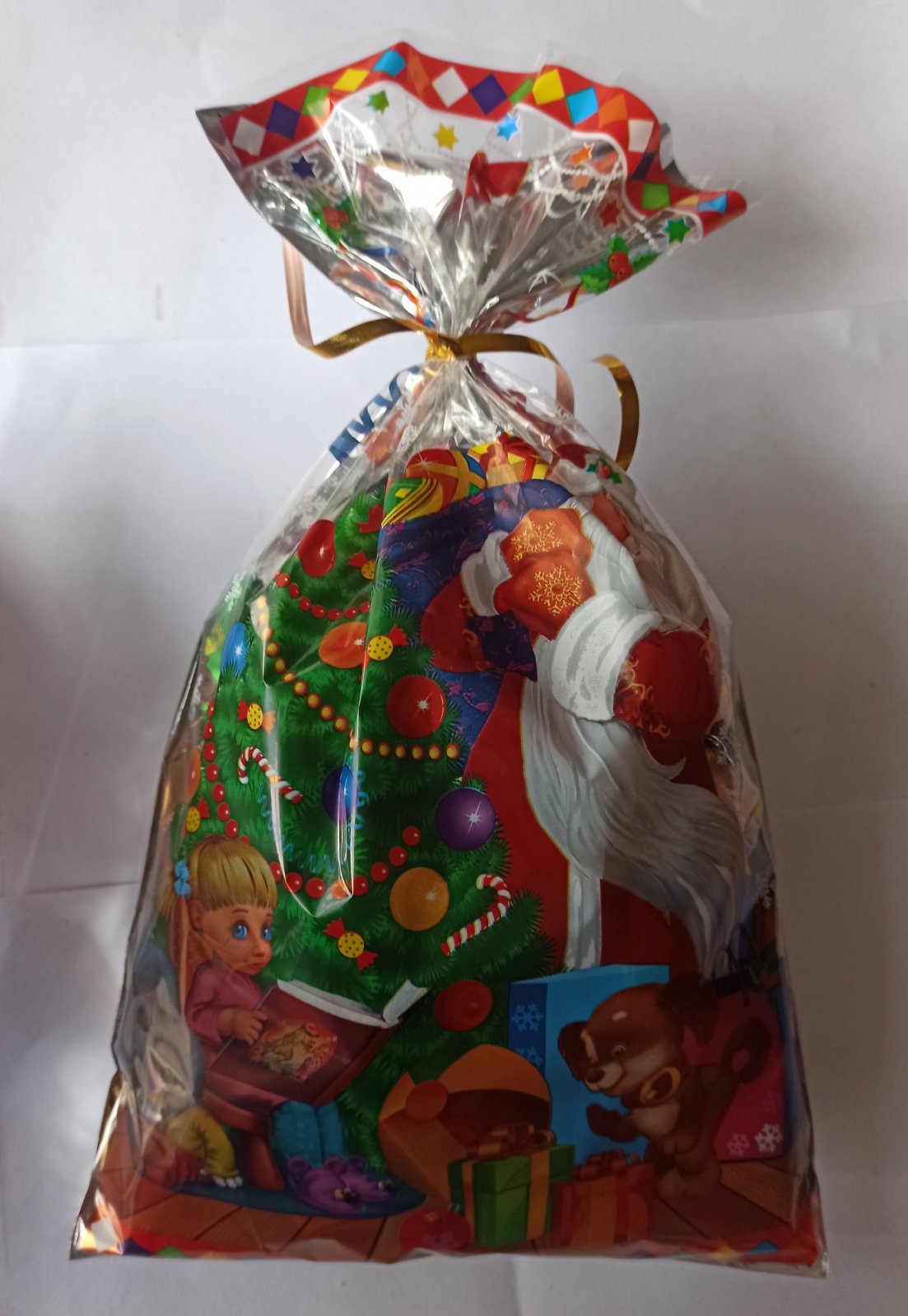 «Веселе свято»,новорічний подарунок( набір 512 гр.), пакет